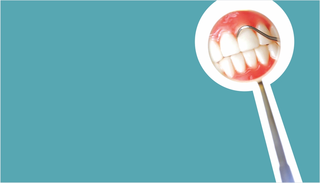 Dental visiting card with smile face & teeth & peach color background,  totally look like a dental design.