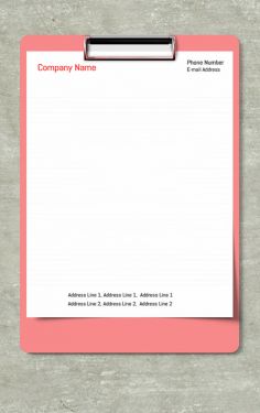 Minimalist letterhead design with a clean and sleek look,
Vibrant letterhead design with eye-catching colors
