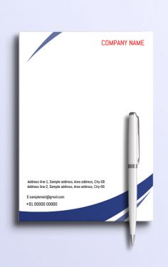 Bold and elegant letterhead design for a professional look,
Artistic letterhead design with a creative twist
