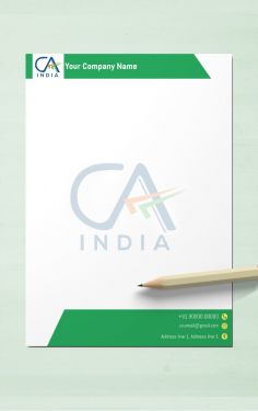 Customizable letterhead templates for Chartered Accountants: Templates that can be easily customized and personalized to suit the specific branding and individual preferences of Chartered Accountants, allowing them to add their logo, contact details