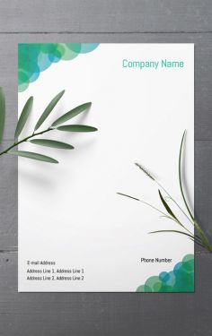 Creative letterhead graphics: These graphics include any visual elements used on the letterhead design, such as icons, illustrations, or patterns. Creative graphics can enhance the overall design and make