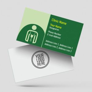 creative doctor visiting card design online, doctor visiting card maker, doctor visiting card design free download in green color