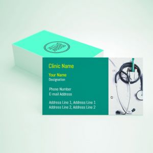 creative doctor visiting card design online, doctor visiting card maker, doctor visiting card design free download in green color