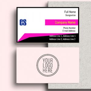 visiting card business design for company secretary format design sample firm guidelines images pink gray background