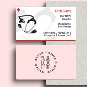 creative doctor visiting card design online, doctor visiting card maker, doctor visiting card design free download in red color