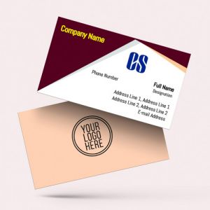 visiting card business design for company secretary format design sample firm guidelines images white and red background