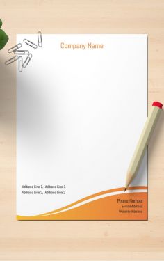 Unique letterhead design with vibrant colors, Creative letterhead template for business professionals, Abstract letterhead design for a modern look