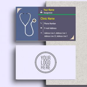 creative doctor visiting card design online, doctor visiting card maker, doctor visiting card design free download in blue color