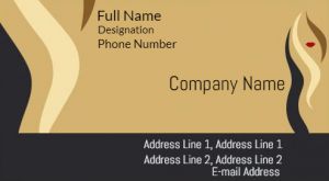 Visiting card designs Printing for Beauty Parlour