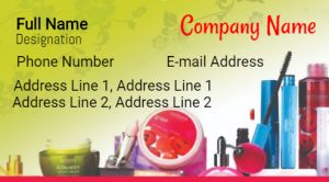 Visiting card Designs Printing for Cosmetics