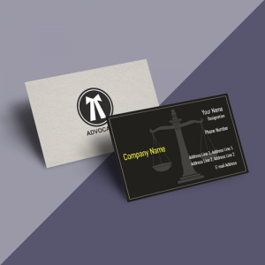 Best creative advocate/lawyer online business visiting card template with background image and sample design free download black and white colour with advocate symbol latest visiting card design for online