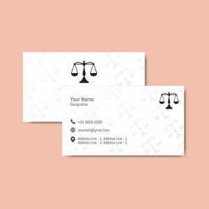 Best creative advocate/lawyer online business visiting card template with background image and sample design free download Glorious Look Design for Advocate