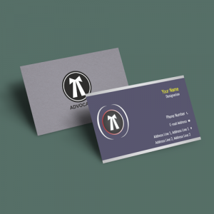 Best creative advocate/lawyer online visiting card template with background image and sample design free download premium visiting card designs for advocates. purple and grey strips, The Finest advocate logo u can find,