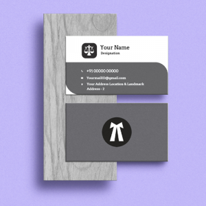 Best creative advocate/lawyer online visiting card template with background image and sample design free download Visiting Card Designs Printing For Advocate. excellent visiting card for advocates, grey and white vibrant colors. Visiting Card Design For A