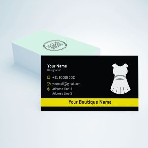 Bespoke Fashion designer Boutique visiting card designs for India, latest, sample, new design, format, cdr, cloth, image, free download