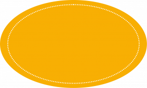 Buttercup Color Oval Shape Sticker