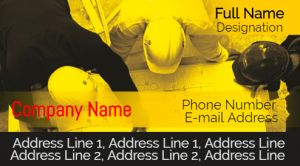 Visiting card Designs Printing for Civil Contractor