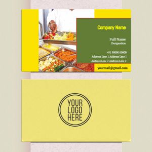 Visiting card Designs Printing for Catering Services