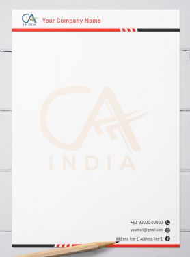 Create a lasting impression with our professional and creatively crafted CA letterhead designs.
