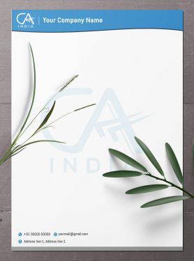 Unique letterhead designs for Chartered Accountant firms: Designs that stand out from the crowd, featuring unconventional layouts, distinct color combinations, or original graphic elements to make a memorable impression.