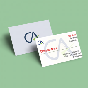 chartered accountant ca visiting card design online for free samples with guidelines format & background, Red Color White Back Ground Visiting