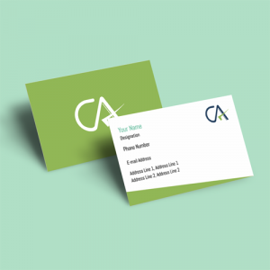 chartered accountant visiting card, templates, online free, online free, best business card, green color business card