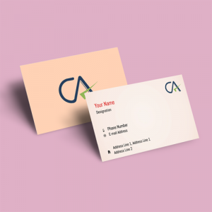 chartered accountant visiting card, templates, online free, online free, best business card, Pink Color Visiting card