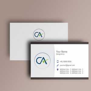 Chartered Accountants ca visiting card format design sample firm guidelines  images