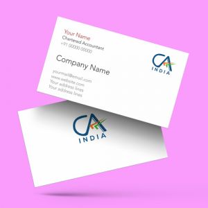 Chartered Accountants ca visiting card format design sample firm guidelines  images