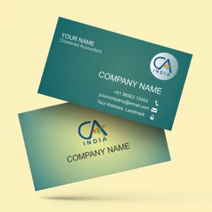 chartered accountant CA visiting card design online for free samples with guidelines format & background, online free, best business card, Coffee Color Visiting card