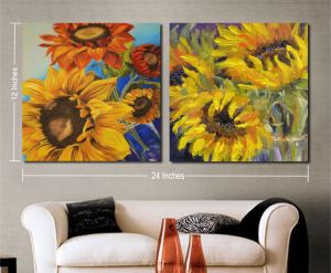 Beautiful Sunflower 2 Panel