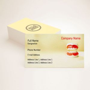 visiting card designs printing for dental clinic