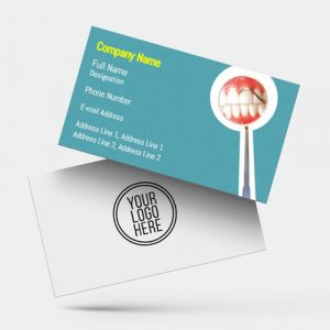 visiting card designs printing for dental clinic
