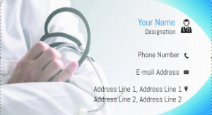 Visiting card design for Doctor Printing