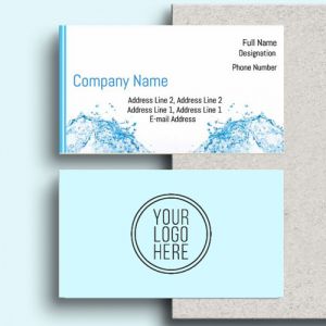 Visiting card Designs Printing for Drinking Water