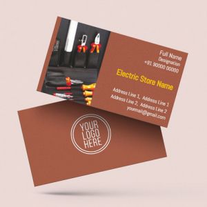 Visiting card Designs Printing for Electrician