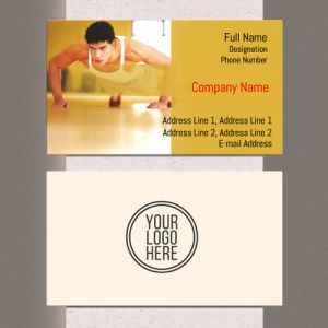 Visiting card designs Printing for Fitness Centre