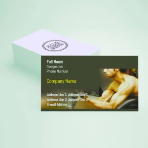 Visiting card designs Printing for Fitness Center 
