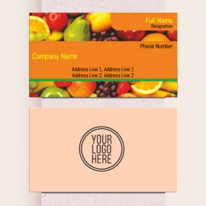Visiting card Designs Printing for Fruit Shop
