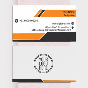 Confident Look of business card