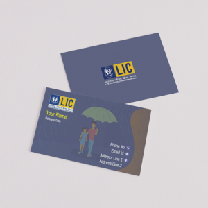 life insurance advisor LIC Agent  visiting business card online design format template sample images download the free sample with format & background sample 