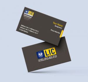 life insurance advisor LIC Agent  visiting business card online design format template sample images  yellow color, coffee color, professional, Images