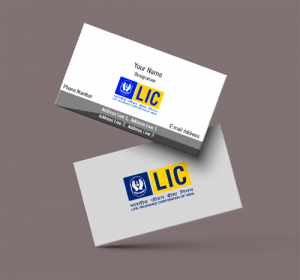 life insurance advisor LIC Agent  visiting business card online design format template sample images download