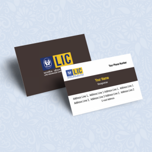 life insurance advisor LIC Agent  visiting business card online design format template sample images download  yellow n white dark brown background