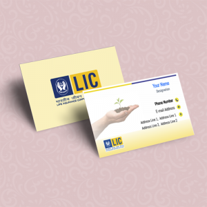 life insurance advisor LIC Agent  visiting business card online design format template sample images download White Yellow, Black, Best Design, top lic agent visiting card design online free sample with format & background sample 