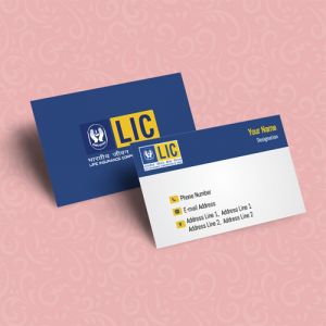 LIC Agent visiting card, White Yellow, LIC Agent visiting card, White Yellow, Best Design, life insurance advisor LIC Agent  visiting business card online design format template sample images download
