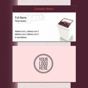 Visiting card Designs Printing for Laundry Shop