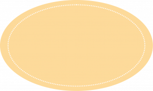 Light Yellow Color Oval Shape Sticker