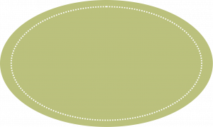Olive Color Oval Shape Sticker