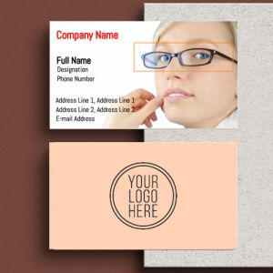 Visiting card Designs Printing for Optical Shop